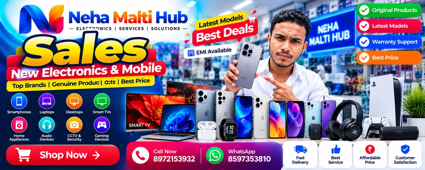Neha Malti Hub promotional banner